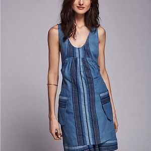 The CUTEST- never worn Free People Heirloom natural dye apron dress